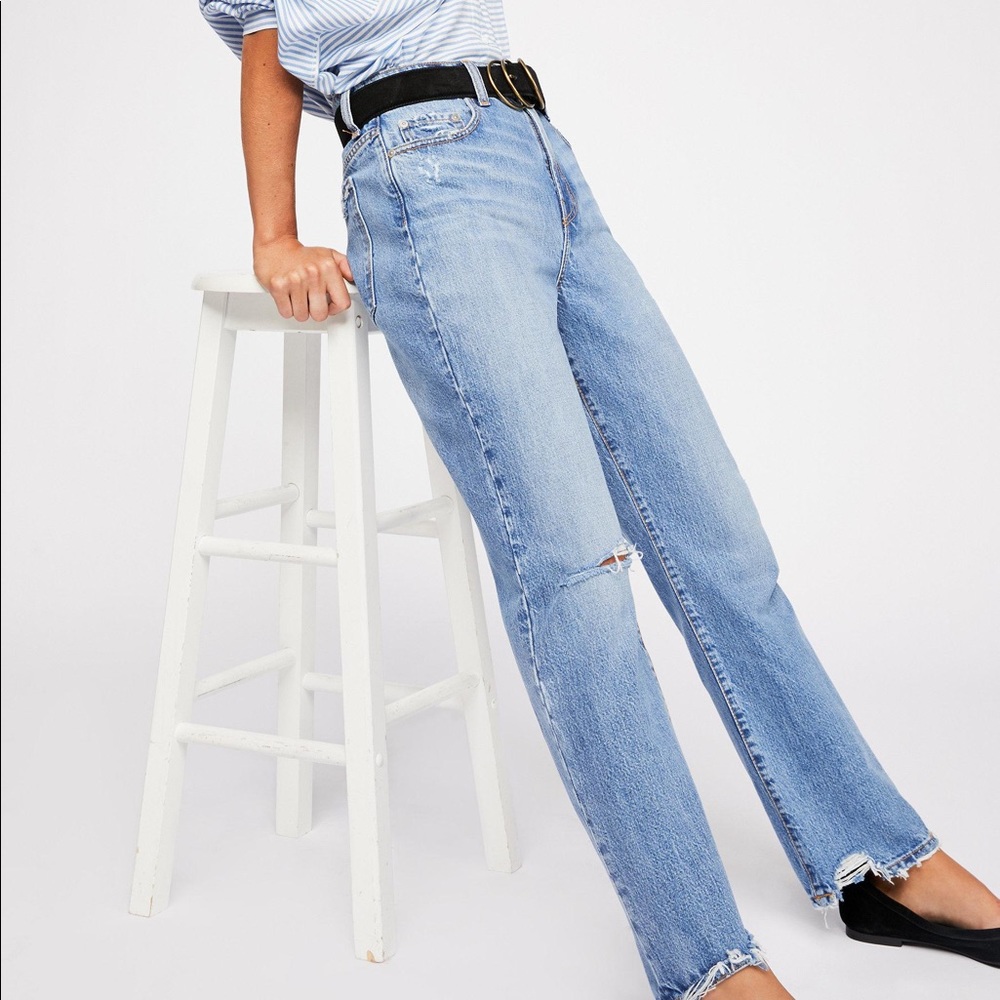 Free People Nobody Denim Arlo Ankle Jean in Blue